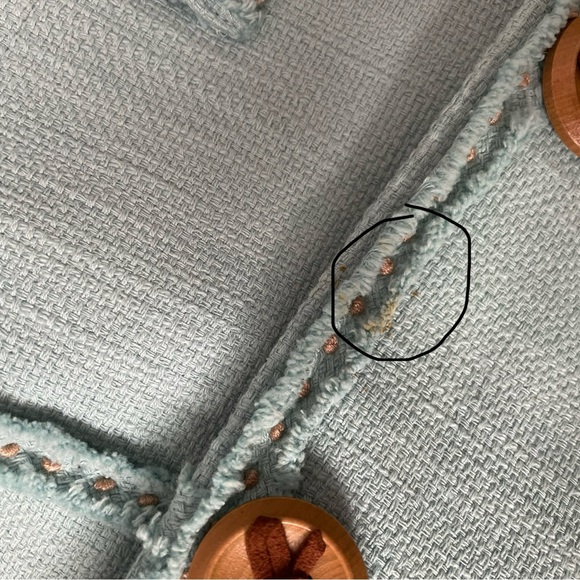 Classiques Entier Robin’s Egg Blue Blazer with Button/Snaps - Picture 13 of 14